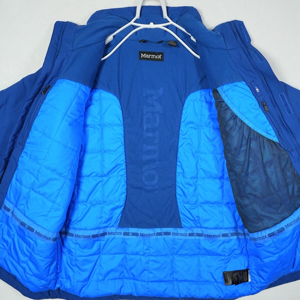 Marmot Sky Pilot Mens MemBrain Waterproof Insulated Ski Jacket Blue Size Medium - Picture 5 of 11
